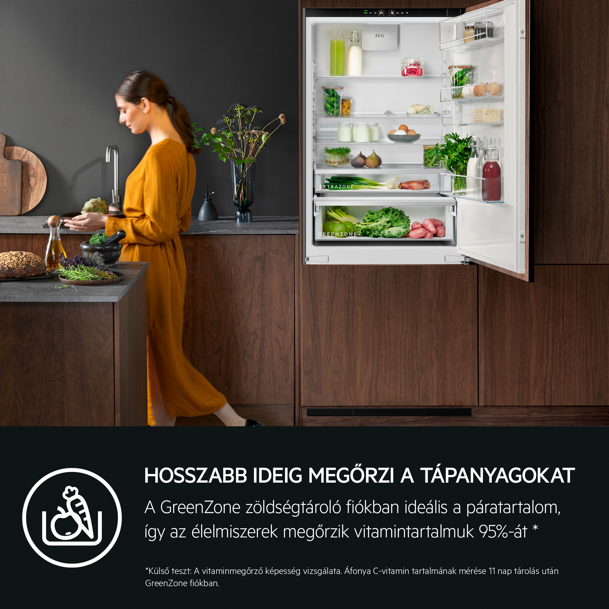 AEG - Beépíthető hűtő-fagyasztó - SCE818E8TS