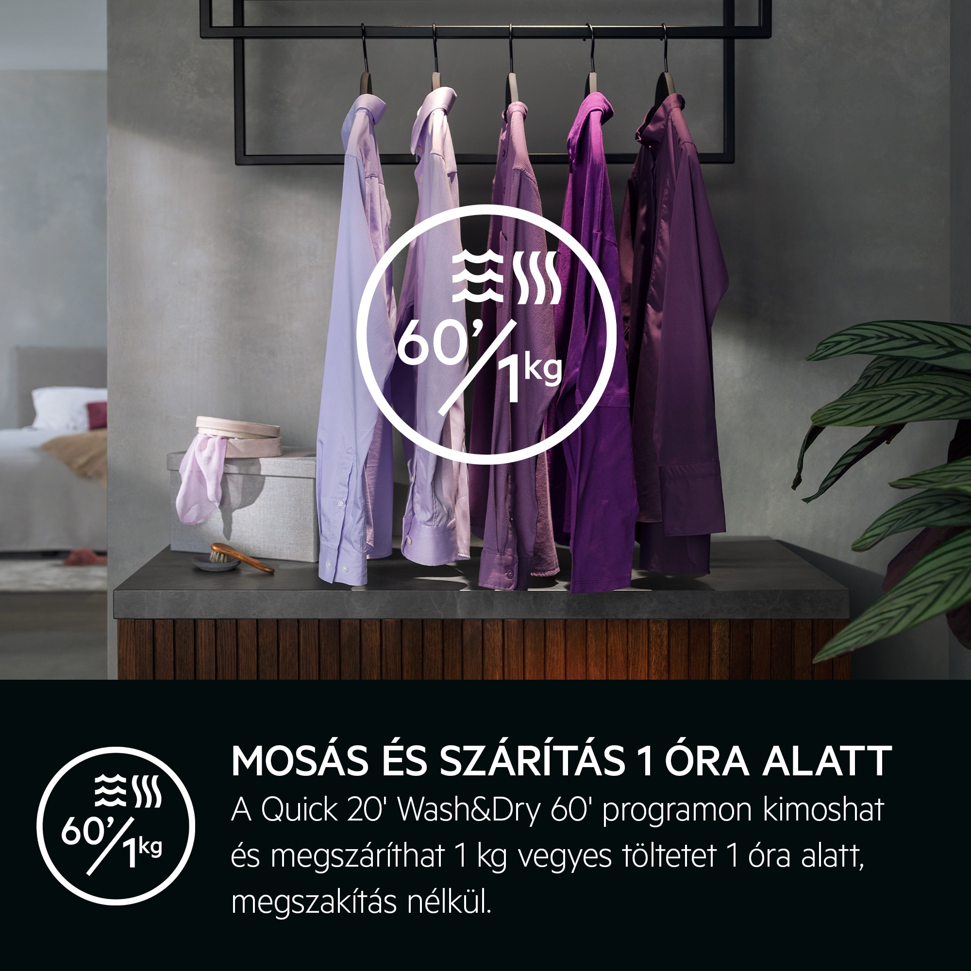 AEG - Szabadonálló mosó-szárító - LWR71944B