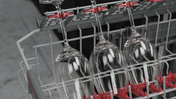 Wine glasses dishwasher
