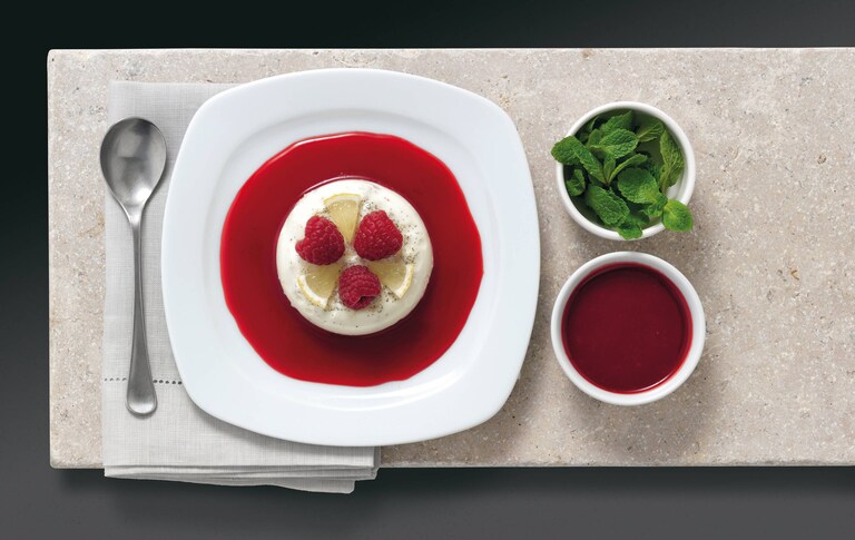Lime mousse málna szósszal