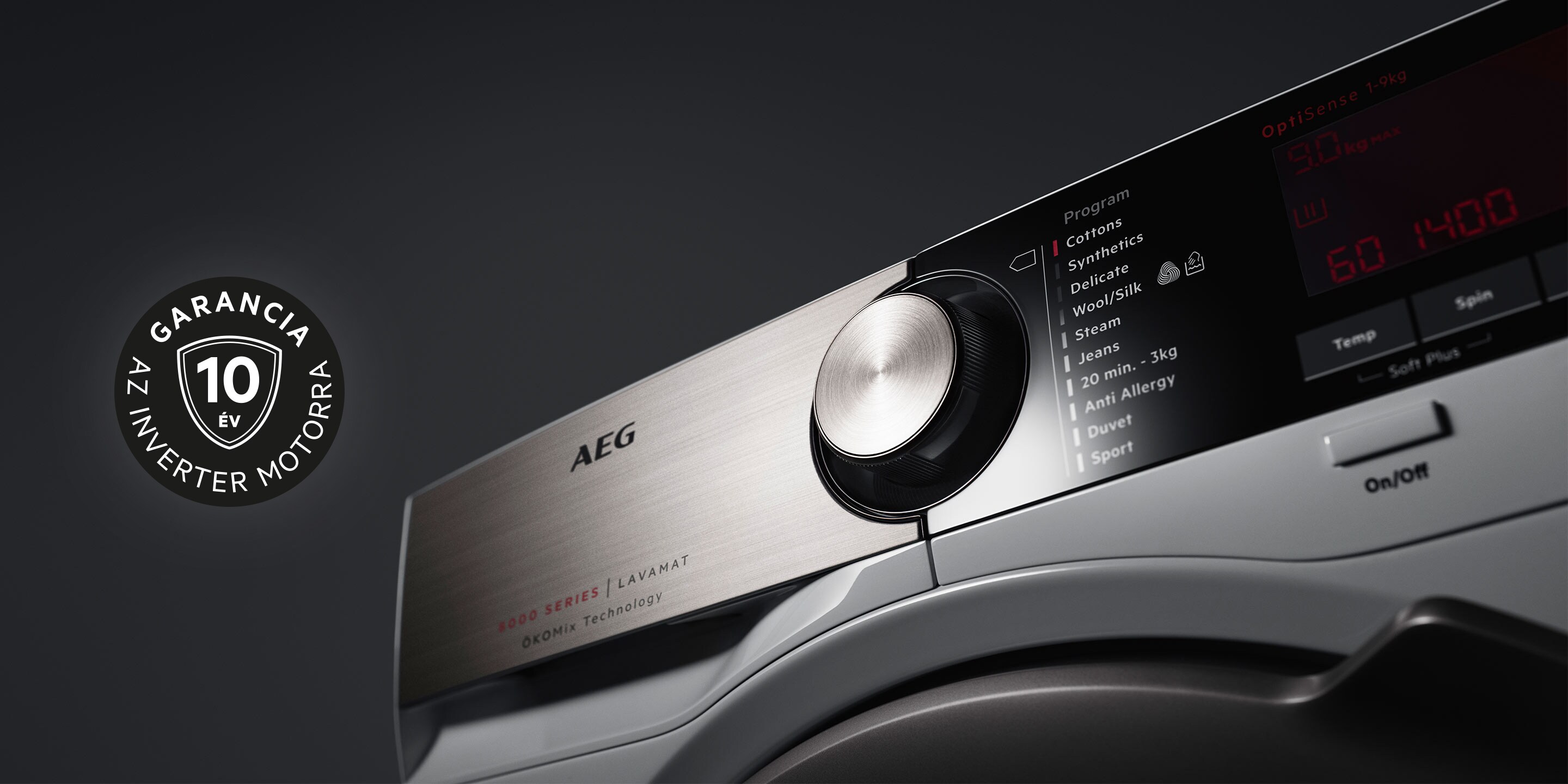 10 év garancia az AEG mosogatógépek inverter motorjára a 10 év garancia az AEG mosogatógépek inverter motorjára a